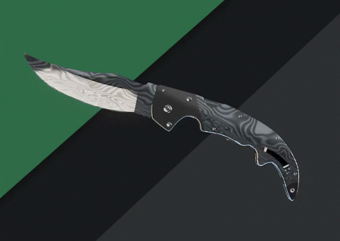 Falchion Knife Damascus Steel (FT)