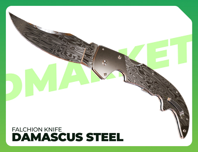 Falchion Knife Damascus Steel