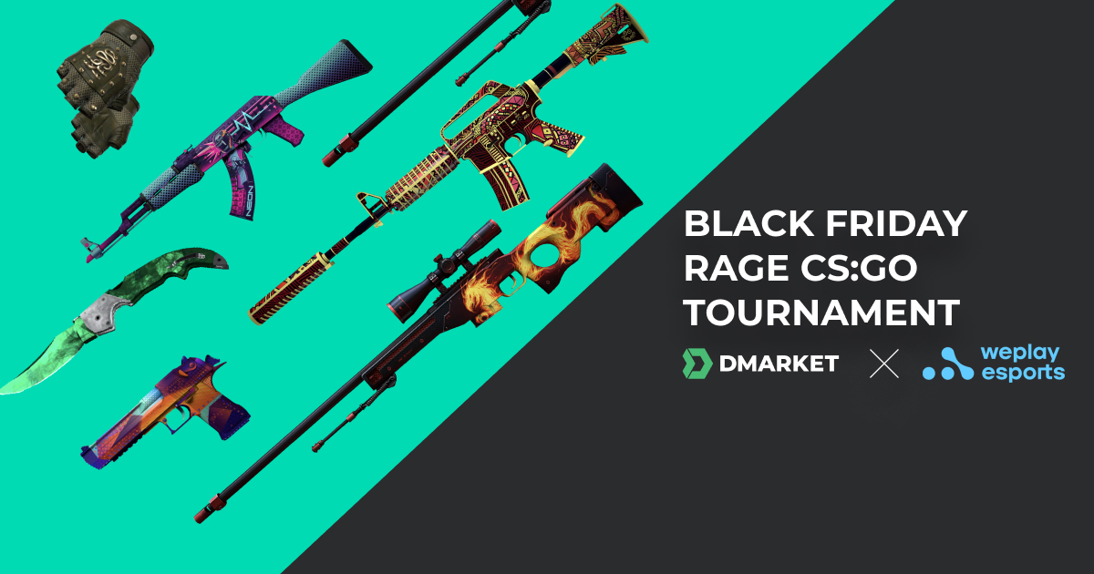 Win $1000 in 2x2 CS:GO Tournament from DMarket and WePlay eSports