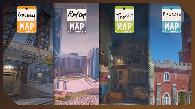 cs2 new community maps: Palacio, Golden, Rooftop, and Transit