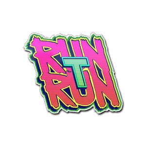 Run T, Run csgo sticker