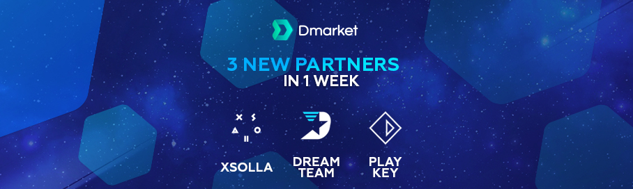 DMarket Signs Three Major Partners in One Week
