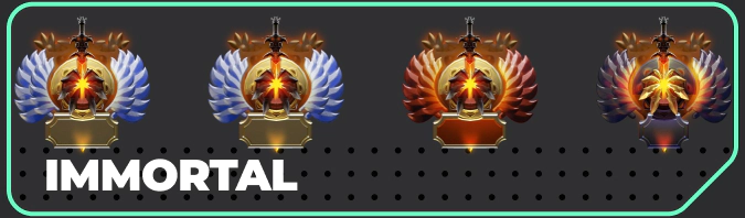 Immortal ranks in Dota 2
