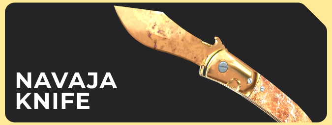 Navaja Knife Case Hardened Gold Gem