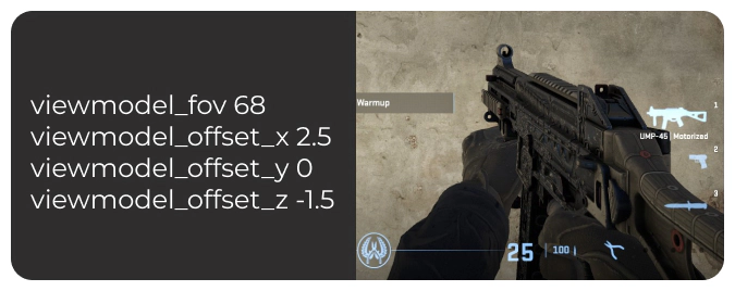 ZywOo cs2 viewmodel settings