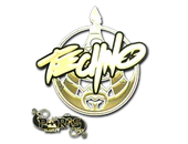 Sticker | Techno4K (Gold) | Paris 2023 image