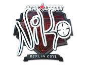 Sticker | NiKo (Foil) | Berlin 2019 image