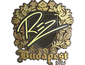 Sticker | REZ (Gold) | Budapest 2025 image