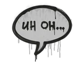 Sealed Graffiti | Uh Oh (Shark White) image