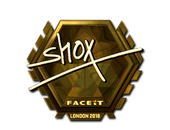 Sticker | shox (Gold) | London 2018 image
