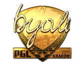 Sticker | byali (Gold) | Krakow 2017 image