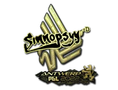 Sticker | sinnopsyy (Gold) | Antwerp 2022 image