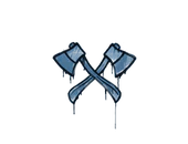 Sealed Graffiti | X-Axes (Monarch Blue) image