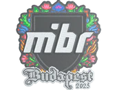 Sticker | MIBR (Embroidered) | Budapest 2025 image