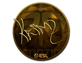 Sticker | KRIMZ (Gold) | Katowice 2019 image
