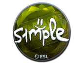 Sticker | s1mple (Foil) | Katowice 2019 image