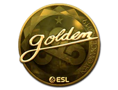 Sticker | Golden (Gold) | Katowice 2019 image
