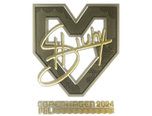 Sticker | siuhy (Gold) | Copenhagen 2024 image
