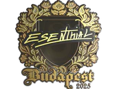 Sticker | esenthial (Gold) | Budapest 2025 image