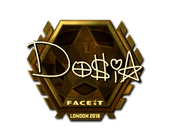 Sticker | Dosia (Gold) | London 2018 image
