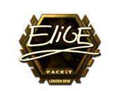 Sticker | EliGE (Gold) | London 2018 image