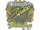 Sticker | ZywOo (Champion) | Budapest 2025 image