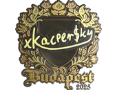 Sticker | xKacpersky (Gold) | Budapest 2025 image