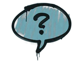 Sealed Graffiti | Question Mark (Wire Blue) image