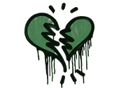 Sealed Graffiti | Broken Heart (Jungle Green) image