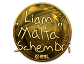 Sticker | malta (Gold) | Katowice 2019 image