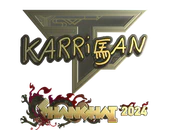 Sticker | karrigan (Gold) | Shanghai 2024 image