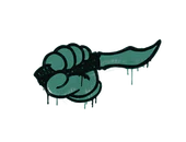 Sealed Graffiti | Backstab (Frog Green) image
