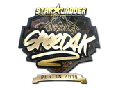 Sticker | speed4k (Gold) | Berlin 2019 image
