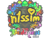 Sticker | n1ssim (Holo) | Budapest 2025 image