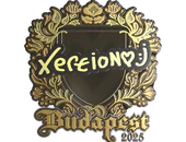 Sticker | xertioN (Gold) | Budapest 2025 image