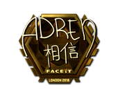 Sticker | AdreN (Gold) | London 2018 image