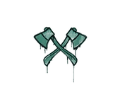 Sealed Graffiti | X-Axes (Frog Green) image