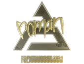 Sticker | roman (Gold) | Copenhagen 2024 image