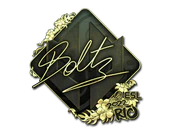 Sticker | boltz (Gold) | Rio 2022 image
