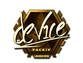 Sticker | device (Gold) | London 2018 image