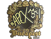 Sticker | apEX (Gold) | Budapest 2025 image