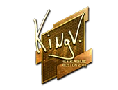 Sticker | kNgV- (Gold) | Boston 2018 image