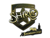 Sticker | sh1ro (Gold) | Stockholm 2021 image
