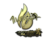 Sticker | nicoodoz (Gold) | Antwerp 2022 image