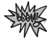 Sealed Graffiti | BOOM (Shark White) image