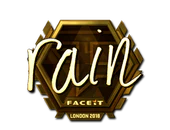 Sticker | rain (Gold) | London 2018 image