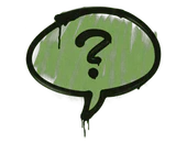 Sealed Graffiti | Question Mark (Battle Green) image