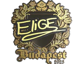 Sticker | EliGE (Gold) | Budapest 2025 image