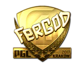 Sticker | fer (Gold) | Krakow 2017 image
