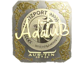 Sticker | adamb (Gold) | Austin 2025 image